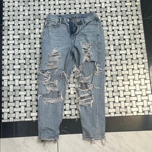 American Eagle Outfitters Distressed Blue Jeans